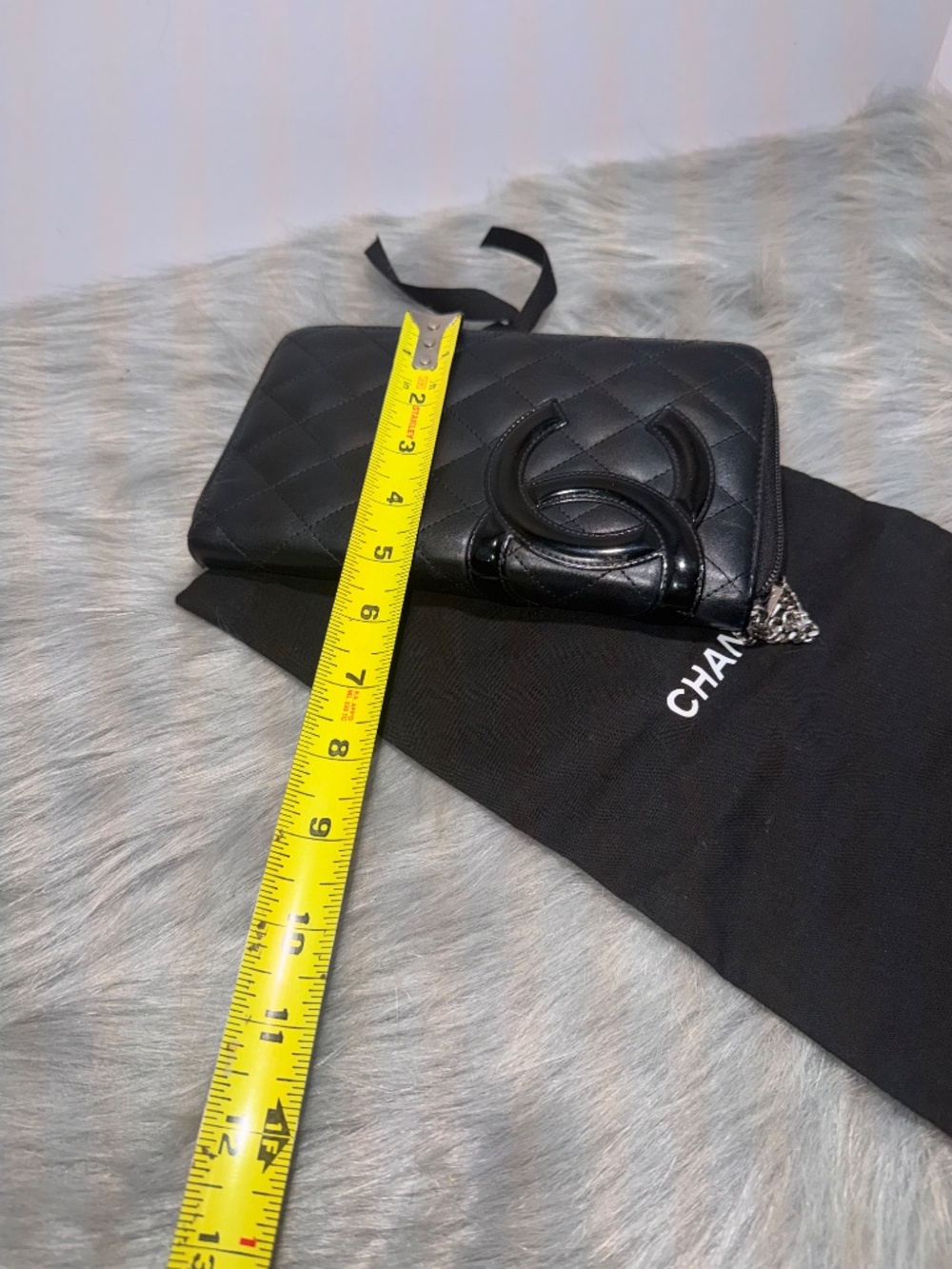 Chanel Cambon Black Quilted Leather Organizer~EUC - Picture 8 of 8